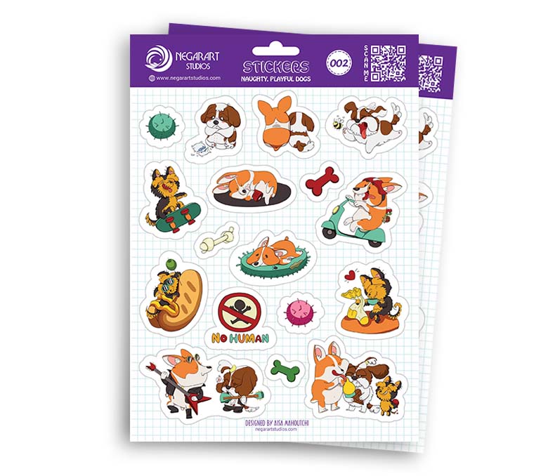 Dog Stickers - [002]